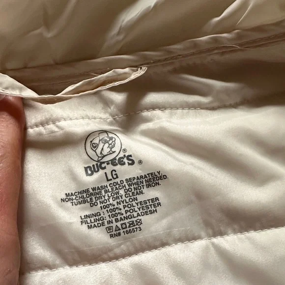 Elegant Women's Cream Puffer Jacket - Picture 2 of 10